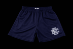 Light blue EE shorts from Reselling Vendor, casual fit, with elastic waistband and side pockets, displayed flat.