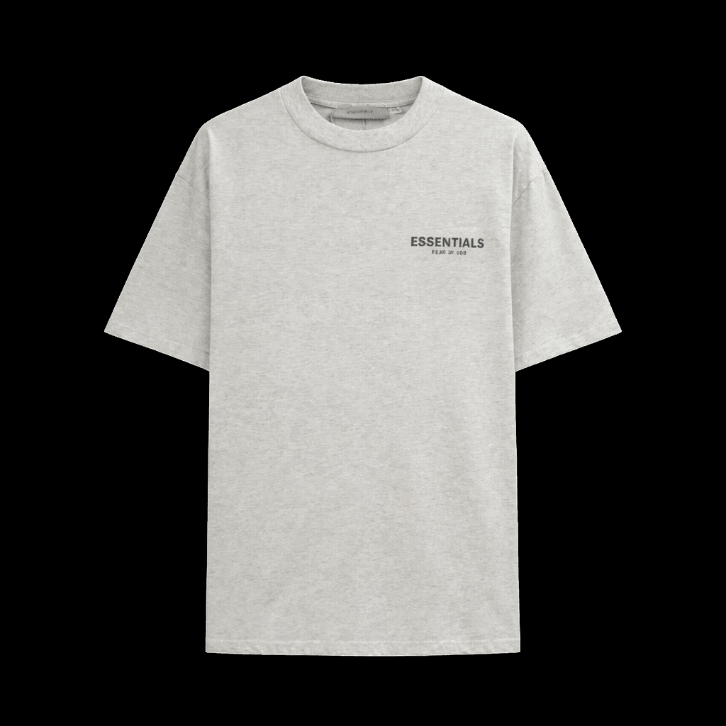 Black FEAR GOD T-shirt by Theplugcrew featuring a minimalist logo design on the front.